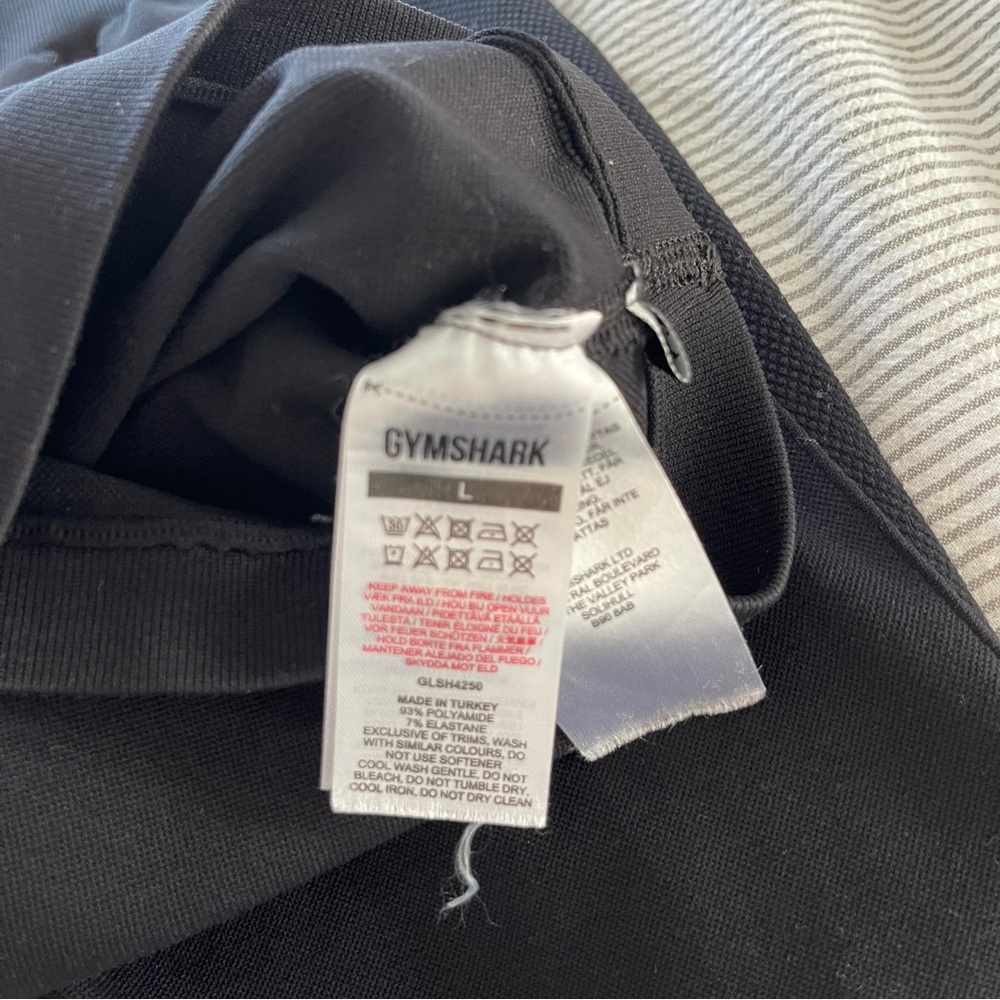 Gymshark Flex Seamless Cycling Shorts. Black. Size Large - Picture 6 of 6